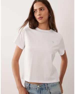 Abercrombie & Fitch Icon Logo Everyday T-shirt - White