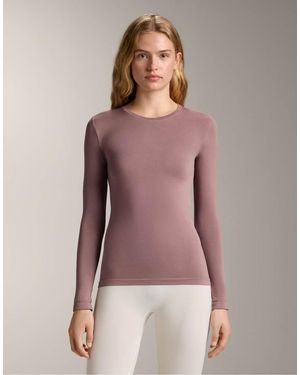 Oysho Seamless Base Layers T-Shirt - Purple