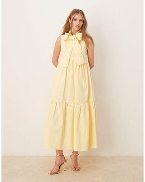 Sister Jane X asos – midi-hemdkleid - Natur