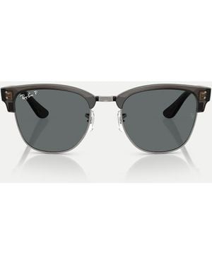 Ray-Ban Gafas De Sol Con Lentes Grises Polarizadas Clubmaster De