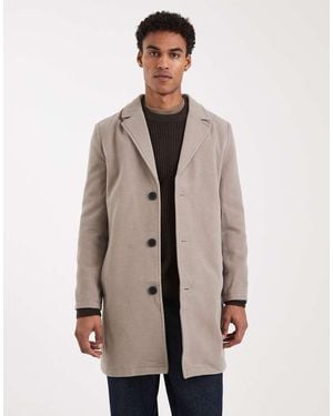 Brave Soul Button Down Smart Jacket - Natural