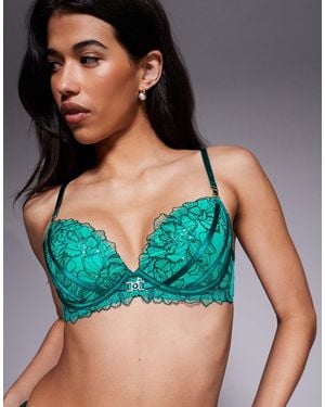 Ann Summers Divine Temptation Padded Plunge Bra - Blue