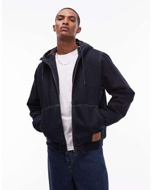 Element Chaqueta Vaquera Azul Oscuro Con Capucha Dulcey De