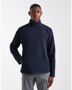 Threadbare Polaire à col zippé - Bleu