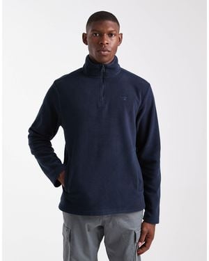 Threadbare 1/4 Zip Fleece - Blue