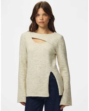 Pieces Strickpullover - Natur
