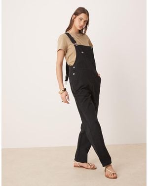 Dickies Classic Duck Canvas Dungarees - Black