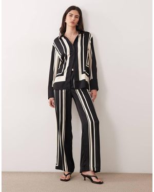 Mango Carol Satin Trouser Co-Ord - Natural