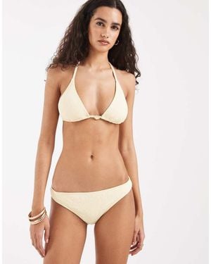 Hollister Low Waist Bikini Bottom Co-ord - Natural