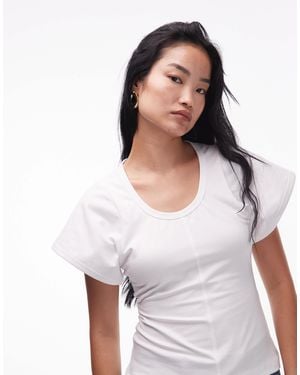 & Other Stories – locker geschnittenes t-shirt - Weiß
