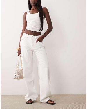 Gina Tricot Ruimvallende Boyfriend Jeans - Naturel