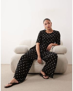 JDY Petite Loose Trousers Co-ord - Black