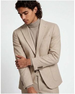 Harry Brown Adam Wool Tweed Suit Jacket - Natural