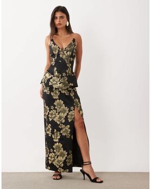 ASOS Jacquard Midi Dress - White