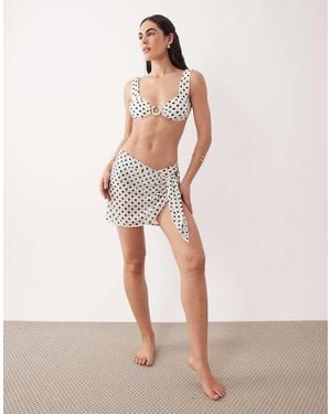 Aray Polka Dot Mini Sarong - Pink