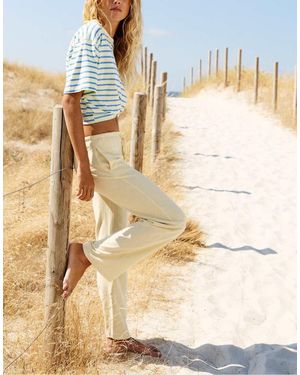 Pull&Bear Soepelvallende Viscosebroek - Metallic