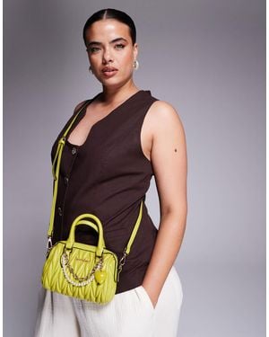 River Island Ruched Mini Bag - Gray