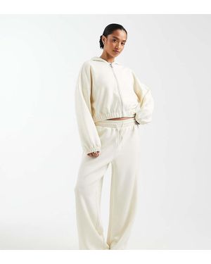 Only Petite Soft Touch Wide Leg Joggers Co-Ord - Natural