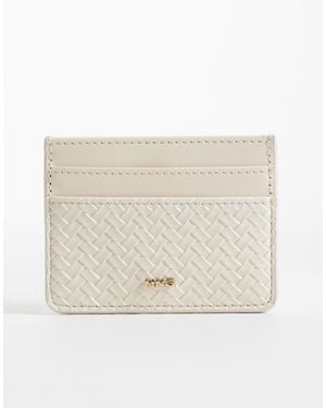 Mango Woven Textured Card Holder - Natural