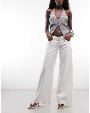 Abrand Jeans 00 Jeans Met Lage Taille En Wijde Pijpen - Wit