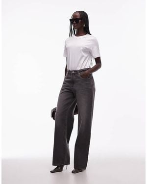 Abrand Jeans 95 Mid Rise Baggy Jeans - White