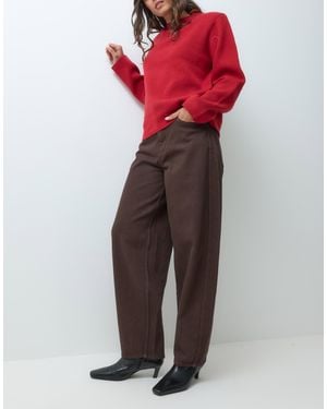 Jdy Susie barrel-jeans - Braun