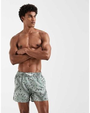 Aray Bandana Print Swimshort - Green