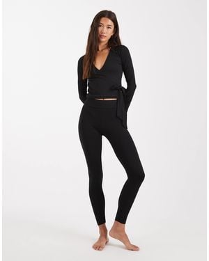 Miss Selfridge Sculpted Leggings - Black