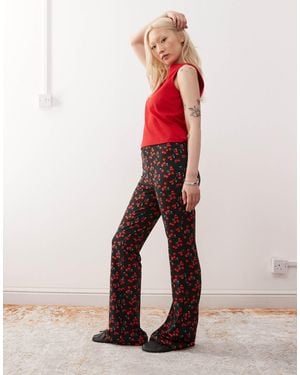Noisy May Flare Trouser - Black