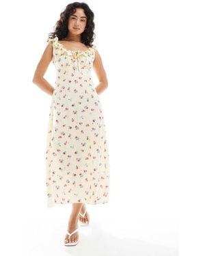 New Look – midikleid - Natur