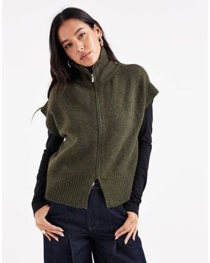 Vero Moda – kurzärmliger pullover - Grün