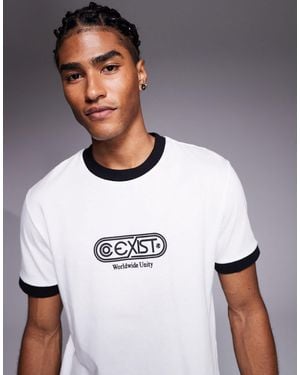 ASOS – kastiges t-shirt - Weiß