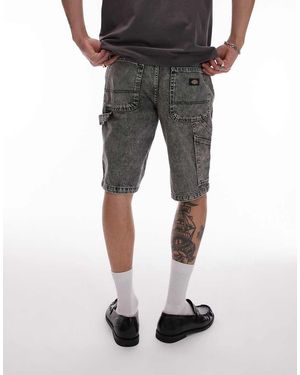 Dickies Garyville Regular Fit Carpenter Denim Shorts - Grey