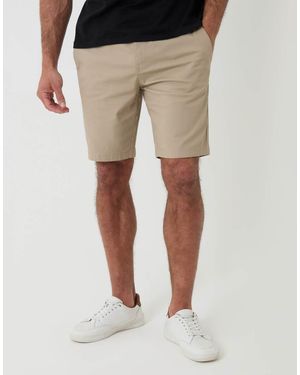 Threadbare Elasticated Waist Stretch Chino Shorts - Natural