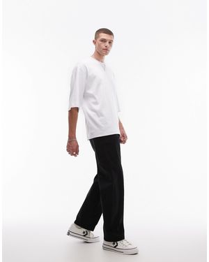 SELECTED – locker geschnittene chinohose - Weiß