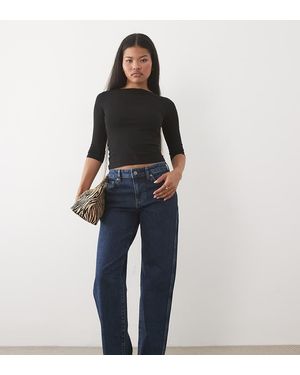 ASOS Asos Design Petite Comfort Stretch Straight Leg Jean - Blue
