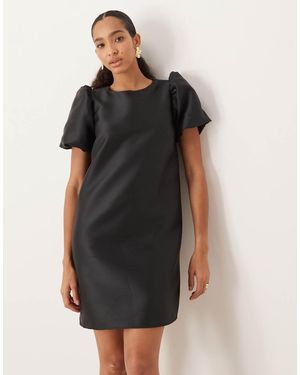 Vila Volume Sleeve Mini Dress - Black