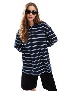 Dr. Denim – reno – gestreiftes, lässig geschnittenes schlaf-oberteil - Blau
