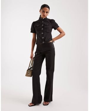 Motel Co-ord Alora Pocket Detail Trouser - Brown