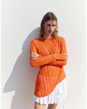 Pull&Bear Opengebreide Trui - Oranje