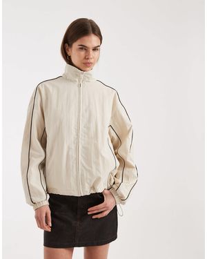 ASOS Oversized Track Jacket - Natural
