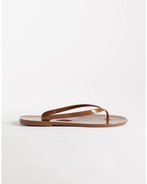 ASOS Foxton Jelly Flip Flops - Brown