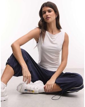 Weekday Annie Super Soft Boat Neck Tank Top - White