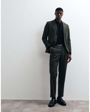 Jack & Jones Pantalones De Traje Super Slim Fit En Verde Oscuro - Negro