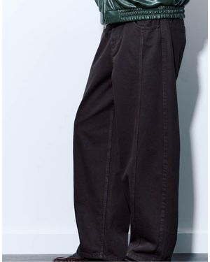 Pull&Bear Gathered Loafers - Blue