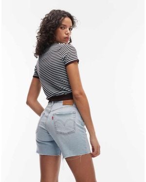 Levi's 501 Mid Thigh Shorts - Blue