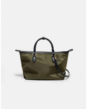 Stradivarius Borsa A Tracolla Con Zip Color Kaki - Verde