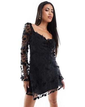 Love Triangle Vestito Corto - Nero