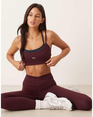 Tala Dayflex Double Layer Strappy Bra - Purple