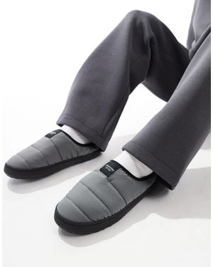 Jack & Jones Padded Mule Slipper - Grey